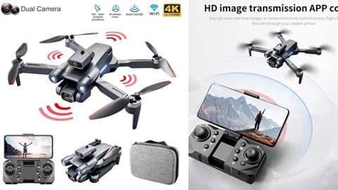 LS-S1S 4K Camera Remote Control Drone (with Storage Bag)