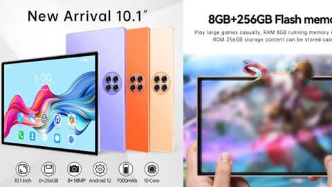 Tablet 8GB+256GB 10.1 inch Screen (5G Calling 10-Core MTK6797)