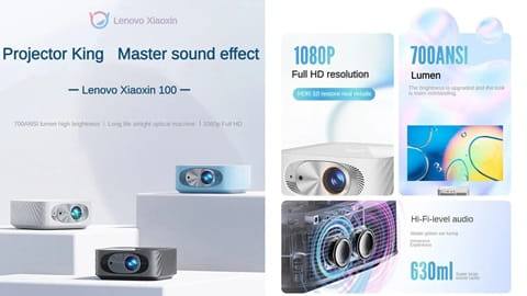 Lenovo XIAOXIN 100 Projector 700ANSI Lumens 1080P Home Theater