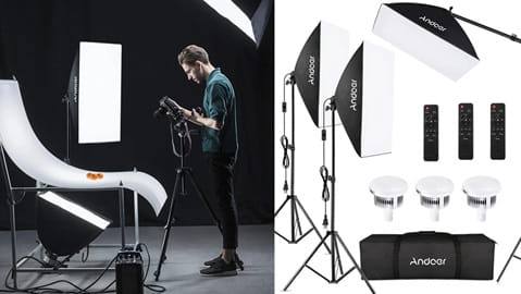 Andoer Photo Studio Lighting Kit (Πλήρες ΣΕΤ Φωτισμού Studio)