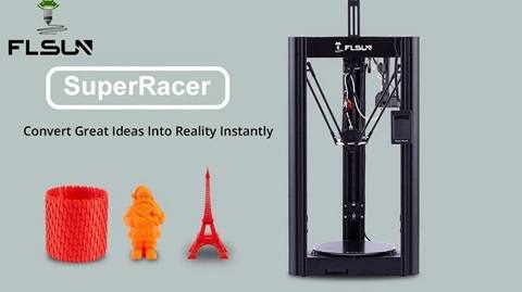 FLSUN SR 3D Printer (Pre-assembled, Dual Drive Extruder, Auto Levelling)