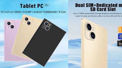 Tablet 6GB+128GB 10.1 inch 1960*1080 (Android13 4G Calling 8-Core MT6797 Processor)