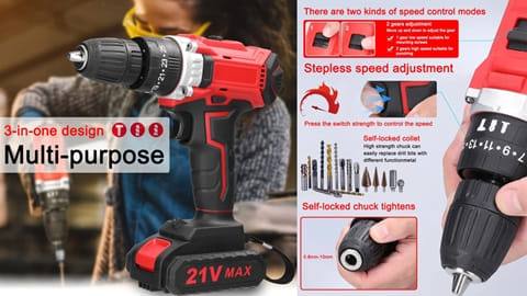 Household Multifuctional 21V Electric Drill Brush Motor