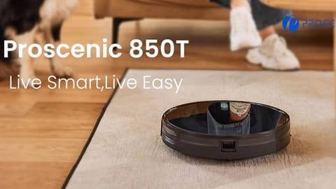 Proscenic 850T Smart Robot Cleaner (3000Pa Suction & Three Cleaning Modes)