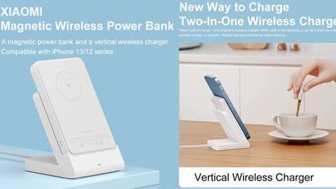 Xiaomi P05ZM 5000mAh Magnetic Power Bank (Ultra-Slim, Wireless, Portable)