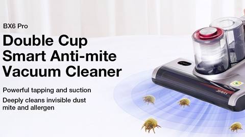 JIMMY BX6 Pro Double Cup Bed Vacuum Cleaner for Mattress with UV Light