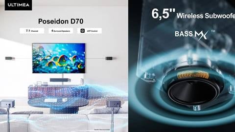 Ultimea Poseidon D70 7.1 Channel Soundbar Subwoofer Speaker Kit