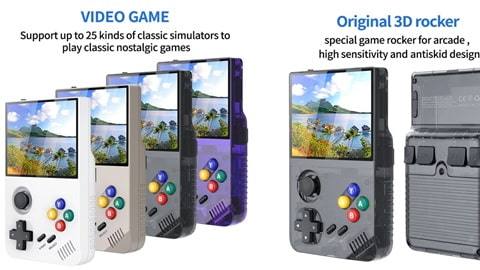 M19 Handheld Game Console (3.5-inch HD Screen, 4GB RAM, 64GB TF Card)