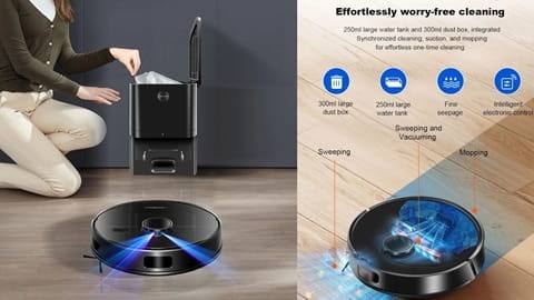 Liectroux M70 Pro Lidar Robot Vacuum Cleaner with Self-emptying Dustbin (6500Pa, 3200mAh)
