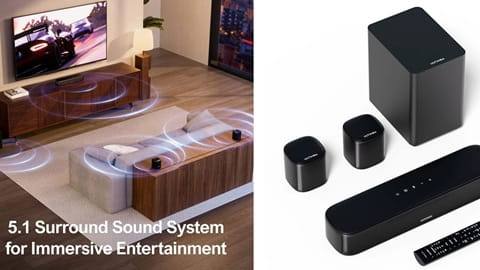 Ultimea Aura A30 5.1 Soundbar (με 1 * Pair Steady 310 Speaker Stands)