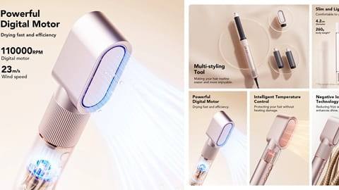 JIMMY HF9 3 in 1 Multi-hair Styler with Fast Drying (Three Adjustable Modes)