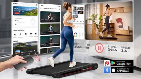 Sperax P1 Walking Vibration Pad (400W Dual-Mode Trainer, 0.2-3.8mph Speed)