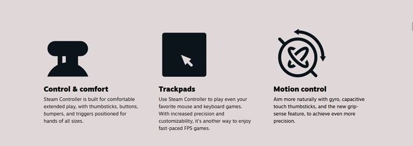 Steam Controller Input Methods